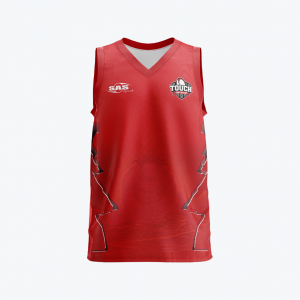 Touch Canterbury RED PLAYING SINGLET
