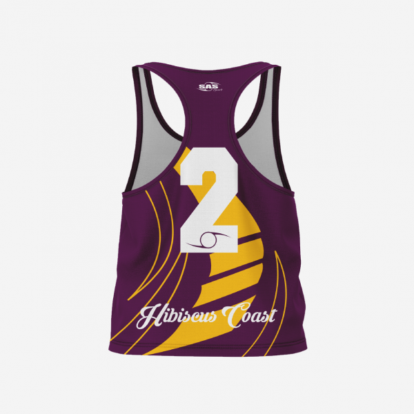 HIBISCUS COAST LADIES PLAYING SINGLET - Image 2