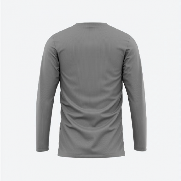 Hibiscus Coast Basketball Grey Colour L/S Cotton Tee - Image 2