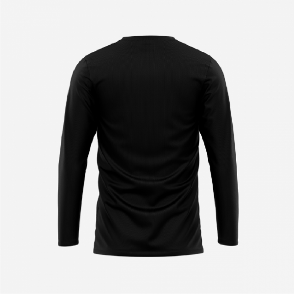 Hibiscus Coast Basketball Black Colour L/S Cotton Tee - Image 2
