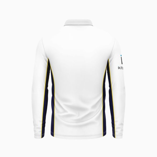 North Shore Cricket Club Mens Long Sleeve Polo - Image 2