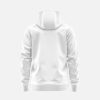 WHITE FULL ZIP POLY HOODIE - Image 2